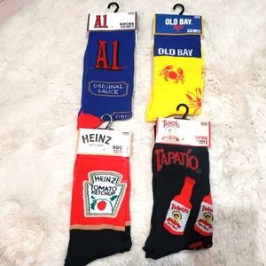 NWT Men's Spice & Sauce Novelty Socks